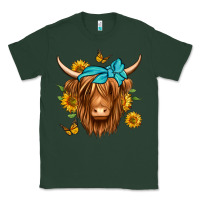 Sports Green sunflower long haired cow Classic Tee - Jasminsmagicworld