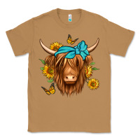 Toasted Coconut sunflower long haired cow Classic Tee - Jasminsmagicworld