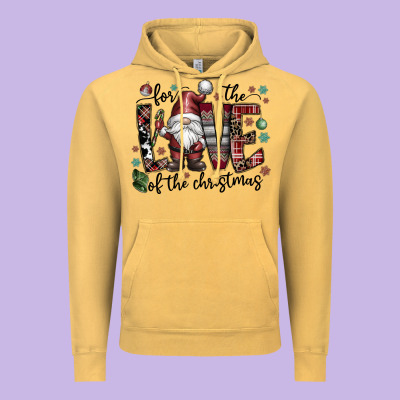 For The Love Of The Christmas Vintage Hoodie Designed By Cowhidedigitalart