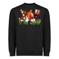 Black joy to the world christmas wine Heavyweight Sweatshirt - FaDigitalArtStudio