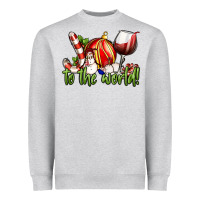 Joy To The World Christmas Wine Heavyweight Sweatshirt | Teevron