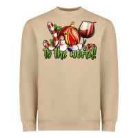Mushroom joy to the world christmas wine Heavyweight Sweatshirt - FaDigitalArtStudio