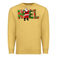 Antique Gold Noel Santa Premium Sweatshirt - NancyCooperArtShop