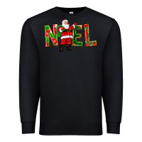 Black Noel Santa Premium Sweatshirt - NancyCooperArtShop