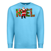Ocean Blue Noel Santa Premium Sweatshirt - NancyCooperArtShop