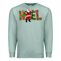 Seafoam Noel Santa Premium Sweatshirt - NancyCooperArtShop