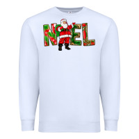 White Noel Santa Premium Sweatshirt - NancyCooperArtShop