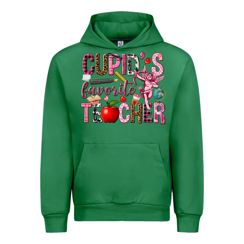 Cupid's Favorite Teacher Valentine's Day Urban Hoodie by HowdyJamesFarm | Teevron