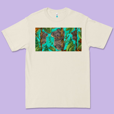 Koala License Plate Premium Tee Designed By Barkaloodesign