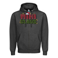Charcoal Heather mini claus Zipper Hoodie - MaliasSmallBusiness