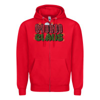 Red mini claus Zipper Hoodie - MaliasSmallBusiness