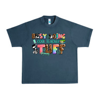 Midnight Navy busy doing cool teacher stuff Urban Heavy Tee - AdoDesignShop