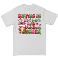 Dove Grey running on iced coffee and christmas cheer Premium Tee - MaliasSmallBusiness