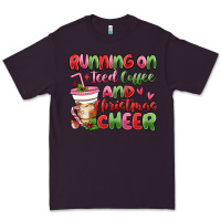 Plum running on iced coffee and christmas cheer Premium Tee - MaliasSmallBusiness