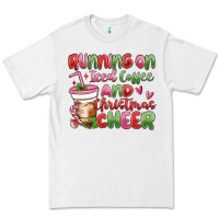 White running on iced coffee and christmas cheer Premium Tee - MaliasSmallBusiness