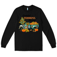 Black grateful thankful blessed Long Sleeve Tee - JahusDesignShop