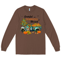 Chestnut grateful thankful blessed Long Sleeve Tee - JahusDesignShop