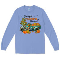 Colony Blue grateful thankful blessed Long Sleeve Tee - JahusDesignShop
