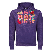 Cloud Purple i teach sweet hearts valentine's day teacher Vintage Hoodie - FaDigitalArtStudio