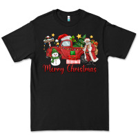 Black merry christmas truck Premium Tee - MaliasSmallBusiness