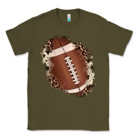 Army Green football cowhide leopard patch Classic Tee - JahusDesignShop