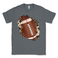 Charcoal Heather football cowhide leopard patch Classic Tee - JahusDesignShop