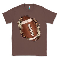 Chestnut football cowhide leopard patch Classic Tee - JahusDesignShop