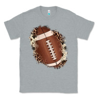 Heather Grey football cowhide leopard patch Classic Tee - JahusDesignShop