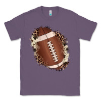 Lavender football cowhide leopard patch Classic Tee - JahusDesignShop