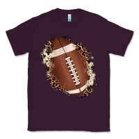 Plum football cowhide leopard patch Classic Tee - JahusDesignShop