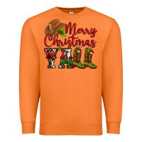 Carrot Merry Christmas Y'all Cowboy Premium Sweatshirt - MaliasSmallBusiness