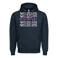 Navy wildcats football Zipper Hoodie - MaliasSmallBusiness
