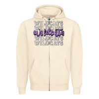 Sandshell wildcats football Zipper Hoodie - MaliasSmallBusiness