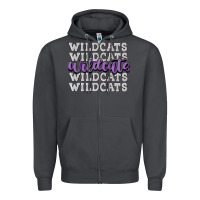 Smoke wildcats football Zipper Hoodie - MaliasSmallBusiness