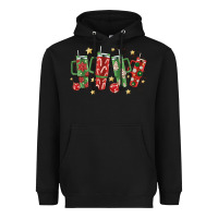 Black Christmas cups Heavyweight Hoodie - MaliasSmallBusiness