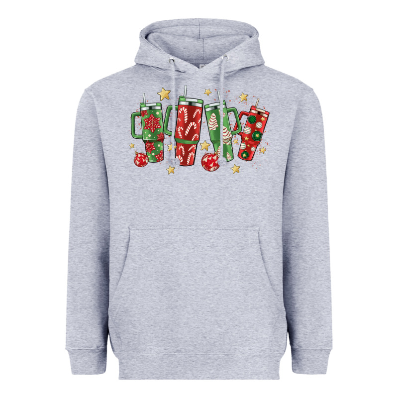 Christmas Cups Heavyweight Hoodie by MaliasSmallBusiness | Teevron