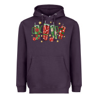 Plum Christmas cups Heavyweight Hoodie - MaliasSmallBusiness
