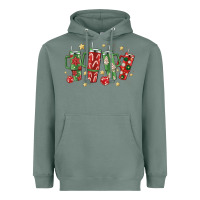 Sage Christmas cups Heavyweight Hoodie - MaliasSmallBusiness