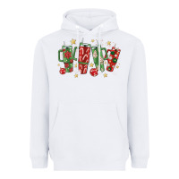 White Christmas cups Heavyweight Hoodie - MaliasSmallBusiness