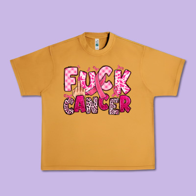 Fuck Cancer Urban Heavy Tee Designed By Jahusdesignshop