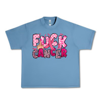 Pebble Blue fuck cancer Urban Heavy Tee - JahusDesignShop