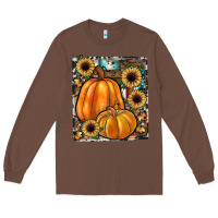 Chestnut sunflowers, pumpkin, cowhide, serape Long Sleeve Tee - JahusDesignShop