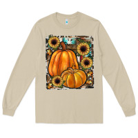 Mushroom sunflowers, pumpkin, cowhide, serape Long Sleeve Tee - JahusDesignShop
