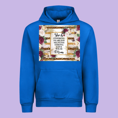 Mother's Day She Is Inspiring Fearless Selfless Strong Love Wilse Mom  Urban Hoodie Designed By Tumblerdesignbyshophia
