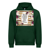 Forest Green mother's day she is inspiring fearless selfless strong love wilse mom  Urban Hoodie - TumblerDesignByShophia