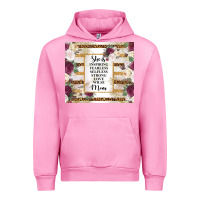 Fuchsia Pink mother's day she is inspiring fearless selfless strong love wilse mom  Urban Hoodie - TumblerDesignByShophia