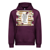 Mauve Wine mother's day she is inspiring fearless selfless strong love wilse mom  Urban Hoodie - TumblerDesignByShophia