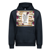 Navy mother's day she is inspiring fearless selfless strong love wilse mom  Urban Hoodie - TumblerDesignByShophia