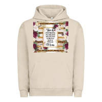 Pigment French Oak mother's day she is inspiring fearless selfless strong love wilse mom  Urban Hoodie - TumblerDesignByShophia