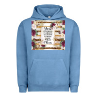 Pigment Pebble Blue mother's day she is inspiring fearless selfless strong love wilse mom  Urban Hoodie - TumblerDesignByShophia